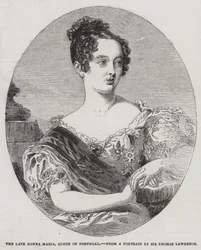 Die verstorbene Donna Maria, Königin von Portugal
